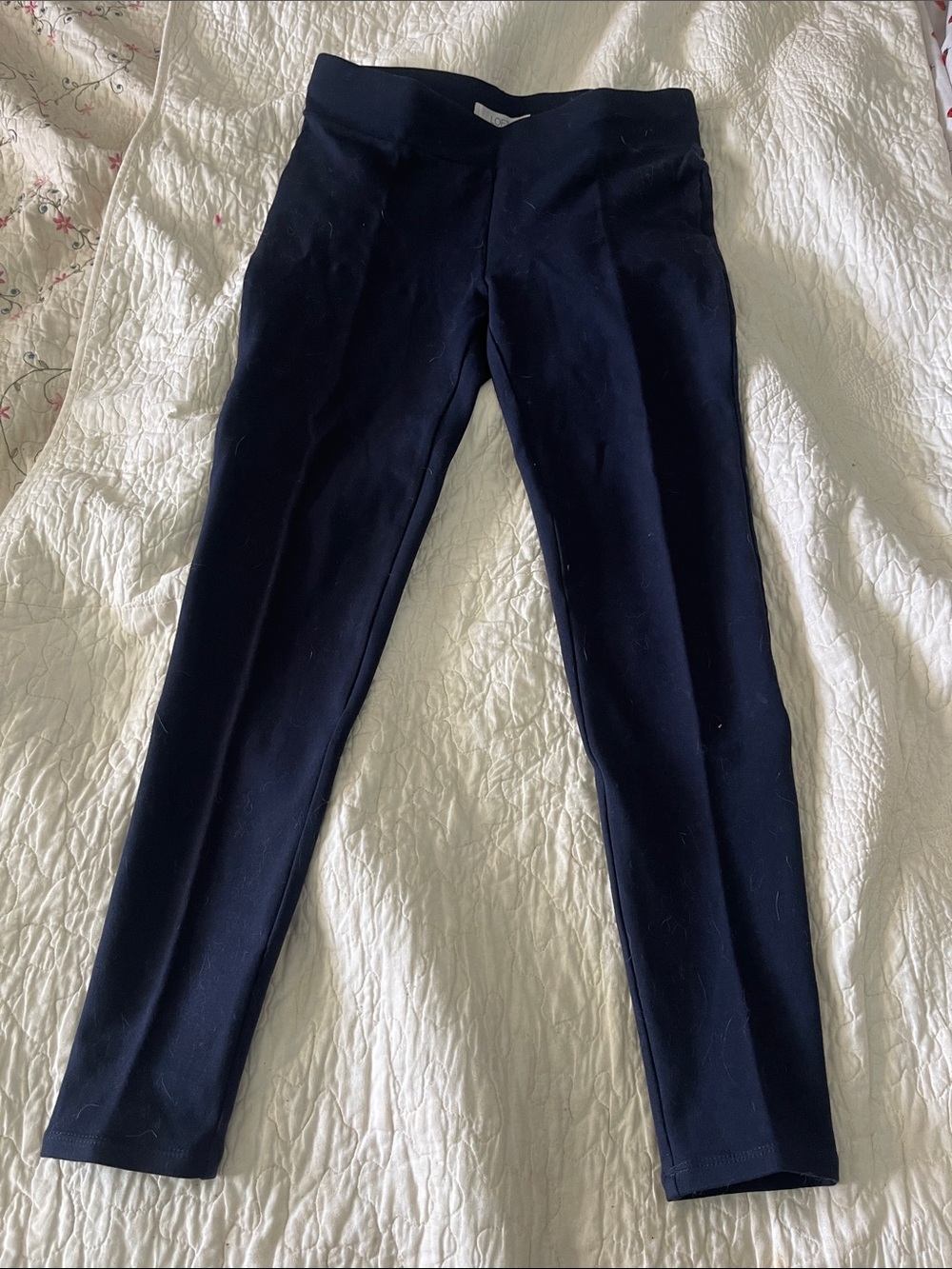 LOFT navy blue stretch pants size small petite
